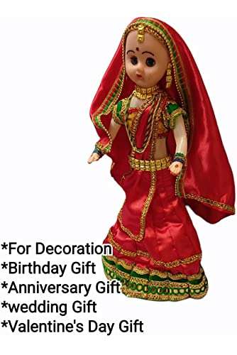 RISHI QUALITY Beautiful Bridal Doll Toy for Kids,Girls, Boys. Also Use As Home Decoration. Best Valentine's Day Gift for Girls, Wife, Wedding 4