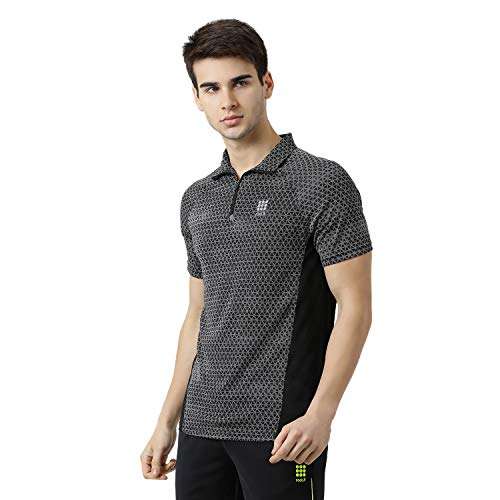 ROCK.IT Men's Plain Active Base Layer Shirt (2190100454-1_Black 36) 5