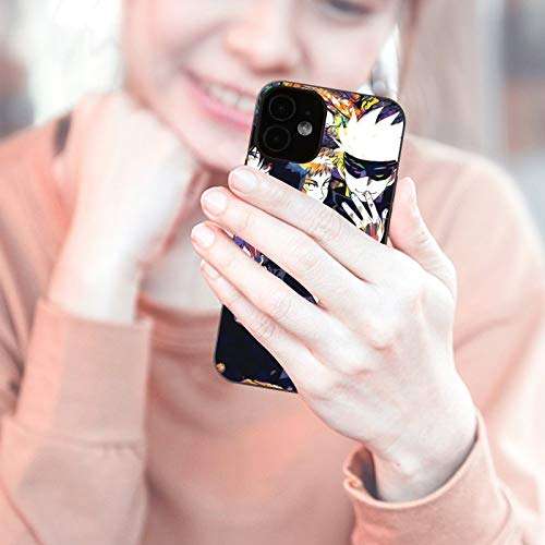 Anime Phone Case Jujutsu Kaisen Compatible with iPhone 12 / Pro/Pro Max/Mini, Cute Cool Manga Design Phone Cover Shock and Scratch Resistant TPU Protective Shell iPhone 12 Mini 6