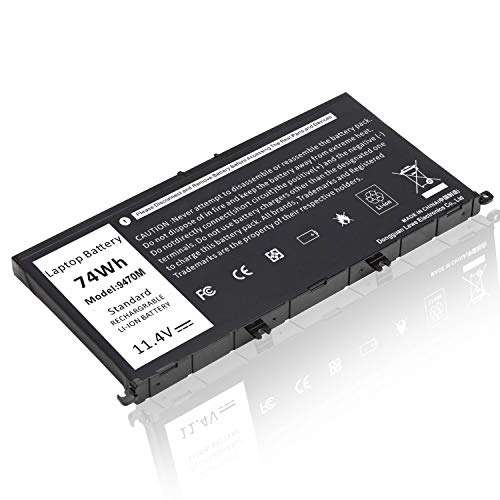 74Wh New 357F9 Laptop Battery for Dell 15 7000 7559 7567 7566 7759 7557 5577 INS15PD Series P57F P57F003 P65F P65F001 0GFJ6 71JF4 0GFJ6 071JF4 3