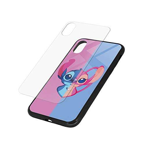 Lilo and Sti-Tch Mobile Phone Case (for iPhone Xr Series) TPU Softened Tempered Glass Cover Skin Protective Phone Complete Protective Cover 4