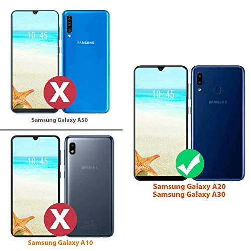 Galaxy A20 Case, Galaxy A30 Case, Spsun Dual Layer Armor Defender Hybrid Hard Protector Cover Shockproof Anti-Drop TPU Bumper for Sumsang Galaxy A20/A30(2019),Hipster Cat Galaxy 5