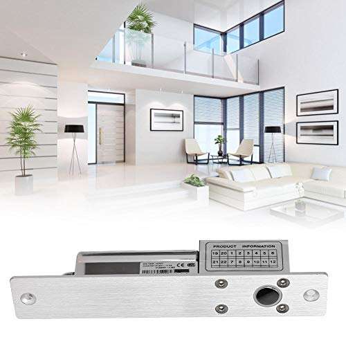 Ichiias Deadbolt 5 Lines Electric Deadbolt Drop Bolt Low Temperature Delay Lock 3 Delay Times Door Access Control 4