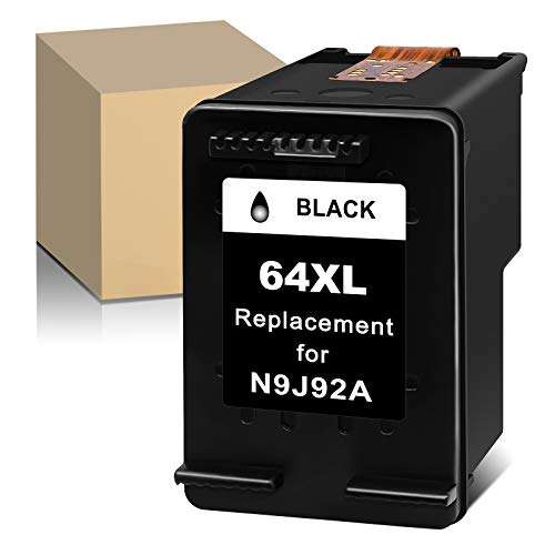 ATOPolyjet Remanufactured Replacement for HP 64XL 64 Black Ink Cartridges (N9J91AN) Used for HP Envy Photo 6252 6255 6258 7858 7155 7158 7164 7800 7855 7120 6220 6232 7132 7820 7830 7130 7864 Printer 2