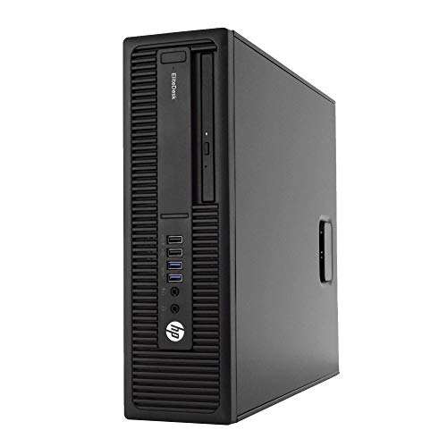 HP 800G2 PC Desktop Computer, i5-6500, 8GB DDR4 RAM 240GB SSD, Windows 10 Pro, New 23.6 FHD LED Monitor, New 1080p Webcam, New 16GB Flash Drive, Wireless Keyboard & Mouse, WiFi (Renewed) 5
