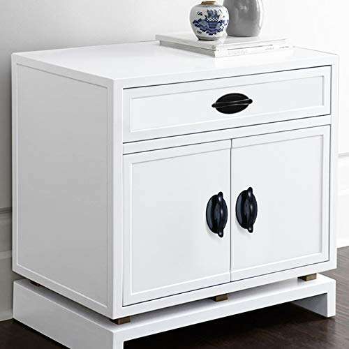 LIFON Simple Handle Paste Type,4 Piece White Sticky Door Handle, Door and Window Cabinet Drawer Wardrobe Door Door Handle,Black 6