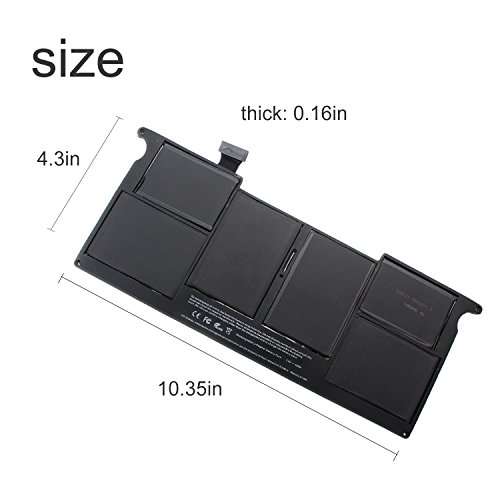 SWEALEER A1406 A1495 Battery Compatible for MacBook Air 11 inch A1370 Mid 2011 A1465 Mid 2012 2013 Early 2014 Replacement for MD223LL/A MC968LL/A MJVM2LLA MD711LL/A MD711LL/B [7.3V 35Wh/4860mAh A1406] 6