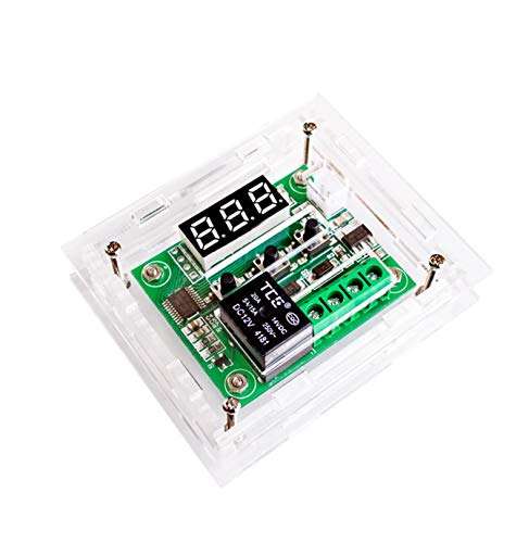 YOULITTY 5PCS W1209 DC12V Cool Temp Thermostat Temperature Control Switch Temperature Controller Acrylic Box (only The Box,no Board !!!) 4