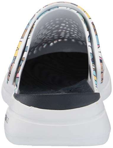 Skechers Women's GO Walk 5-Dog Lover Navy/Multi Sandal-3 Kids UK (111000-NVMT) 4