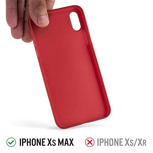 Thin iPhone Xs Max Case, Thinnest Cover Ultra Slim Minimal - for Apple iPhone Xs Max (2018) - totallee (Red) 4