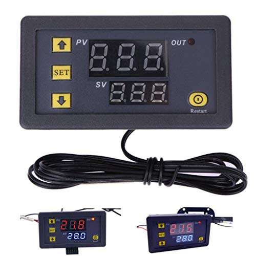 12V 20A W3230 LCD Digital Thermostat Temperature Controller Meter Digital Thermostat Regulator High Temp Alarm 5