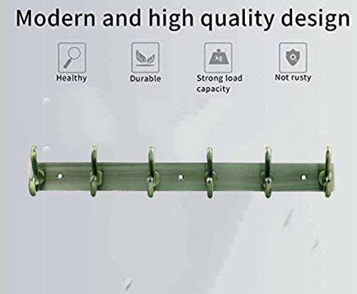 Excellent Fine Quality Stainless Steel Hooks Wall Hanger 6 Hooks for Clothes and Towel in Bathroom and Living Room 3