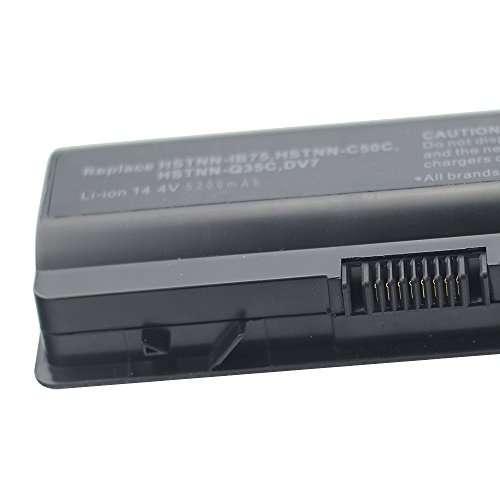 Bay Valley Parts 8 Cell 5200mAh Replacement Laptop Battery for HP Pavilion GA08 480385-001 516355-001 486766-001 464059-142 464059-141 KS525AA HSTNN-IB75 HSTNN-DB75 HSTNN-C50C HSTNN-OB75 4