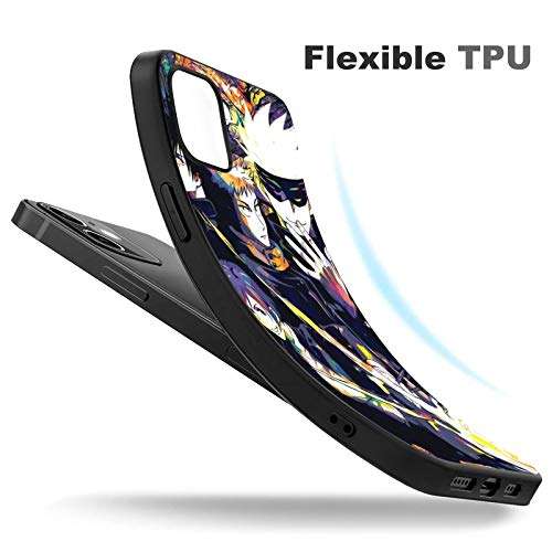 Anime Phone Case Jujutsu Kaisen Compatible with iPhone 12 / Pro/Pro Max/Mini, Cute Cool Manga Design Phone Cover Shock and Scratch Resistant TPU Protective Shell iPhone 12 Mini 5