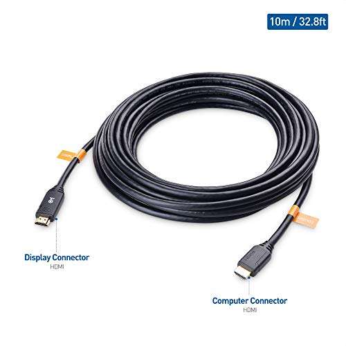 Cable Matters Active HDMI Cable with Signal Booster 10m / 33ft - Supports 18Gbps HDMI 2.0, HDR High Dynamic Range, HDCP 2.2, 24 Bit RGB, YCBCR 4:4:4 Format 3