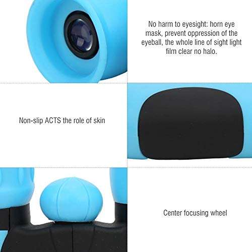 Archuu Binoculars for Kids Best Gifts for 3-12 Years Boys Girls 8x21 HD Real Optics Mini Compact Binocular Toys Shockproof Folding Telescope for Bird Watching,Travel, Camping,BAK4 Prism(Blue) 3