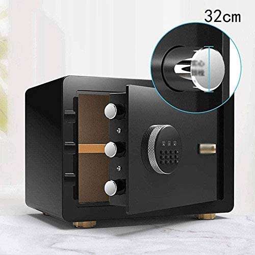 DFEIL 35x25x25cm Home Security Electronic Lock Box Safe Digital Safe Steel Construction Safety Boxes Home Office Business Jewelry Cash Box - Black 6