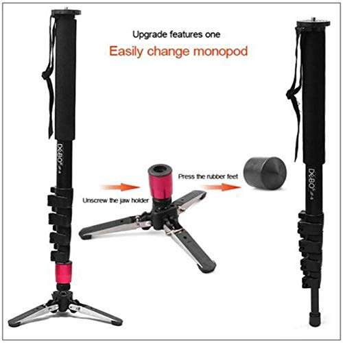 guizhoujiufu Camera Accessories Universal 3 Legs Tripod Monopod Base Stand Unipod Holder Support 3/8 Screw for DSLR Camera 5