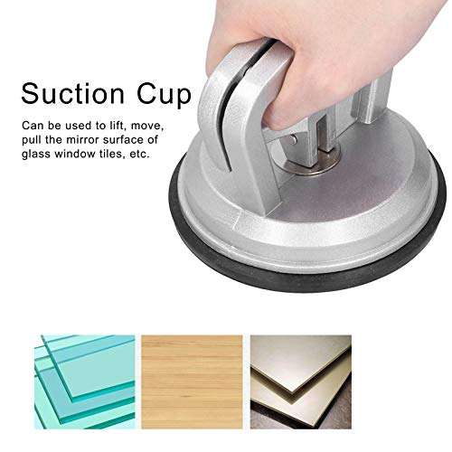 5in Glass Suction Cup Tile Marble Floor Aluminum Alloy Suction Cup Glass Sucker Plate Puller Lifting Window Replacement for Glass/Tiles 6