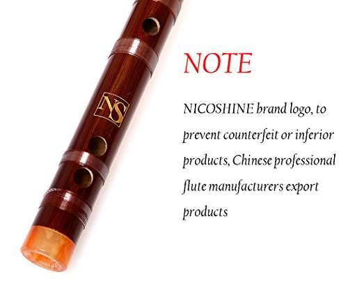 Bamboo Flute Dizi,NICOSHINE Traditional Handmade Chinese Musical Instrument In E Key(Single insert) 3