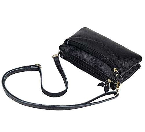 Small Vegan Leather Crossbody Shoulder Bag Cell Phone Wallet Purse Wristlet Clutch with Zipper Pockets Credit Card Slots for iPhone 11 / Galaxy Note 10 Plus/LG Stylo 4 / Pixel 3 OnePlus 7 Pro 5