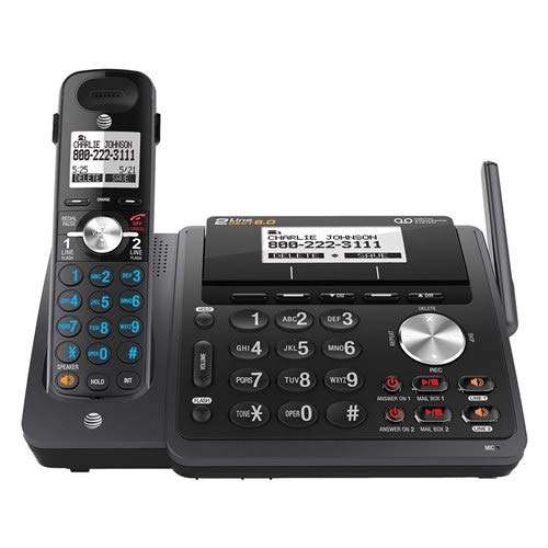 AT&T TL88102BK 2-line answering System with 5 Handsets (TL88002BK) Black 3