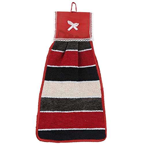 Keshav Industries Hanging Cotton 2 Pieces Cotton Washbasin Napkin/Hand Towel for Kitchen and Bathroom (Multi)-KTOP68 4