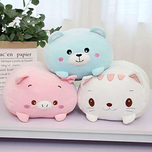 LINWEI 9 Kinds of Animal Sweethearts Dinosaurs Pigs Cats Bears Plush Toys Soft Cartoon Pandas Hamster Elephants Deer Plush Doll Baby Pillow Gift (Color : I, Size : 60cm) 5