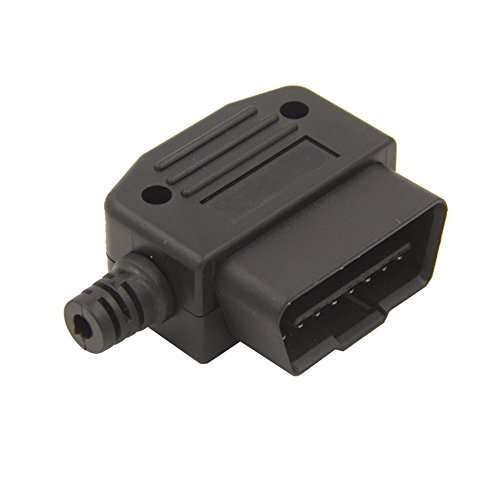 OBD2 16Pin Connector OBD Male Plug 90 Degrees Transfer OBD2 Adaptor Car Accessories Tool,GOLDEN BLUE for Older Cars 2