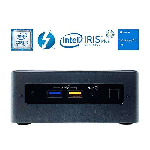 Intel NUC8I7BEH Mini PC NUC Kit - 8th Gen Intel Quad-Core i7-8559U Processor up to 4.50 GHz, 16GB DDR4 Memory, 512GB NVMe Solid State Drive, Intel Iris Plus Graphics 655, Windows 10 Pro (64-bit) 3