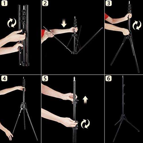 LED Ring Light with Stand and Phone Holder Kit Outdoor Light Emitting Ring Light with 2M Tripod for Self Portrait Video Shooting Video Blog 14 Inch / 36cm Adjustable Halo 5500K 45W 6