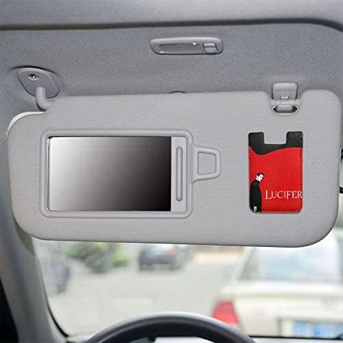 Lu-Cifer Cell Phone Card Holder Stick-On Id Credit Card Wallet Phones Case Pouch Sleeve Pocket for Many Smartphones 6