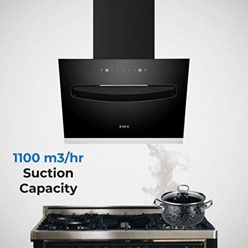Elica 60 cm 1200 m3/hr Filterless Chimney with Lifetime Warranty (EFL-S607 VMS, Motion Sensor Control, Black) 5