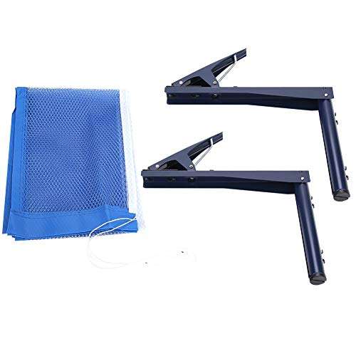 Demeras Ping Pong Net Rack Foldable Portable Helpful Table Tennis Net Easy to Carry Locked Easily Convenient Clip Type Ping Pong Net for Table Tennis Enthusiasts 2