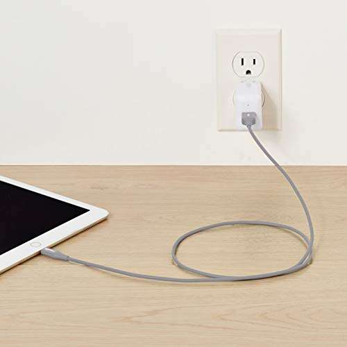 AmazonBasics Apple Certified Lightning to USB Charge and Sync Tough Cable, 3 Feet (0.9 Meters) - Grey 5