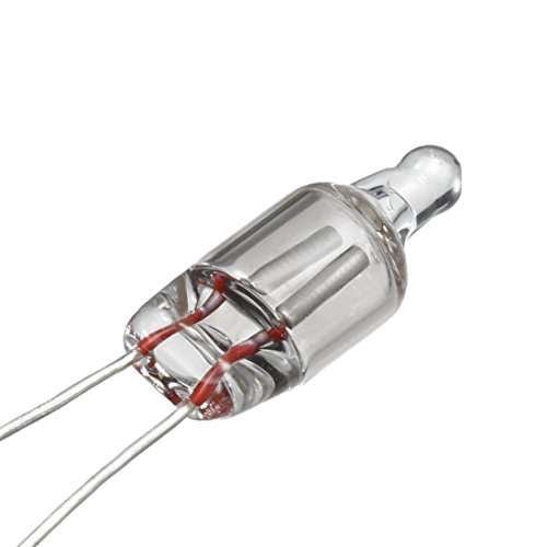 uxcell 50Pcs F5 5x13mm Bright Red Light Neon Light Bulb Indicator Lamp w 82K Resistor 4