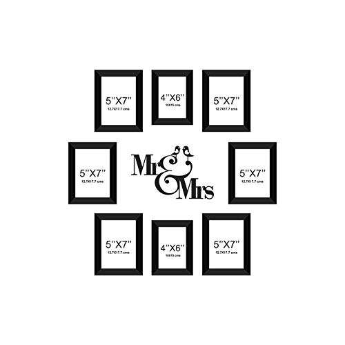 E Deals Set of 8 Collage Synthetic Framed with Acrylic Glass - self Installationá(5X7,4X6) Inches Photo Frames PF-197 5