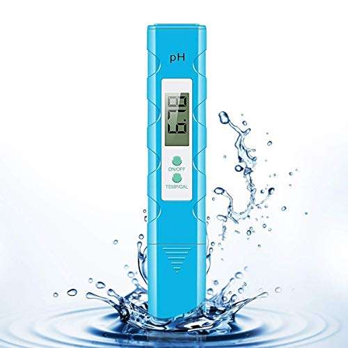 KANJJ-YU Water Quality Tester Digital PH Meter 0.01 PH High Accuracy Water Quality Tester with 0-14 PH Measurement Range for Household Drinking, Pool and Aquarium Water PH Tester Design 4