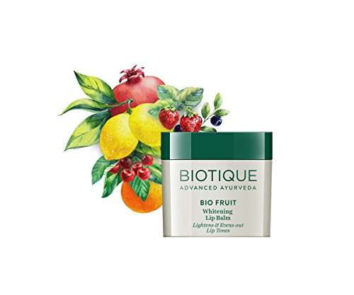 Biotique Bio Fruit Whitening Lip Balm, 12g & Biotique Almond Oil Ultra Rich Body Wash, Botanical Extracts, 200 ml 5