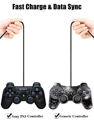 FEDUS USB Charger Cable USB 2.0 A to Mini 5 pin B Cable for External HDDS/Camera/Card Readers[video game] (Black, 1.5m) 5