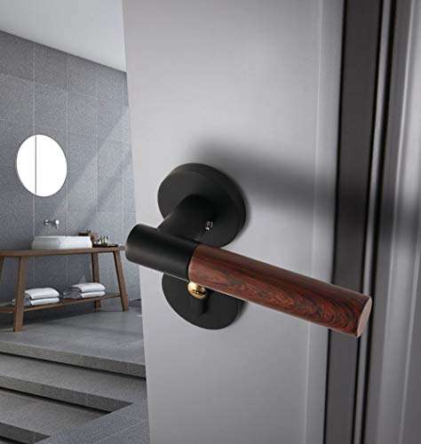 Toy Heavy Duty Door Lock Door Handle Interior Door Handle Lockset for Office Bedroom Bathroom Indoor Door Lever Set with Lock and Key 5