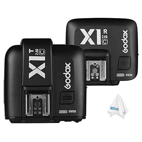 Godox X1C TTL Wireless Flash Trigger Transmitter and Receiver for Canon EOS Series Cameras 2.4G HSS 1/8000s (X1T-C + X1R-C) 2