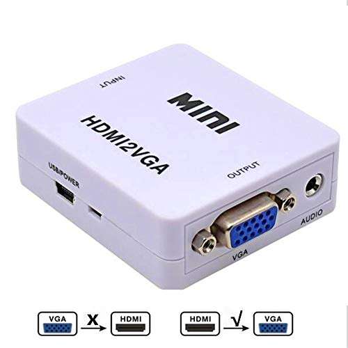Platter 1080P HDMI to VGA Converter with Audio HDMI2VGA Adapter Connector 5