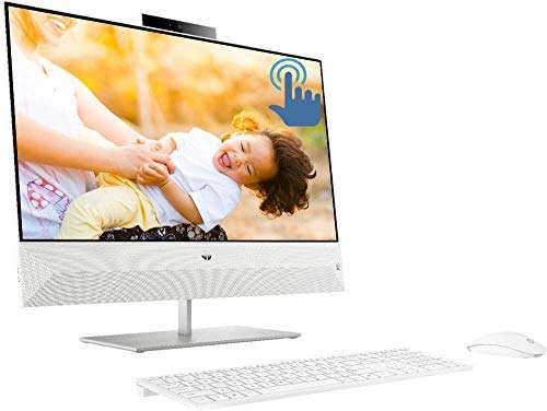 HP Pavilion 24 All in One Desktop Computer, Intel Six-Core i5-8400T 1.7GHz, 23.8áFHD IPS Touchscreen Display, 16GB DDR4 256GB PCIe SSD, USB-C WiFi BT 4.2 FHD Camera Wireless Keyboard&Mouse Win 10 6