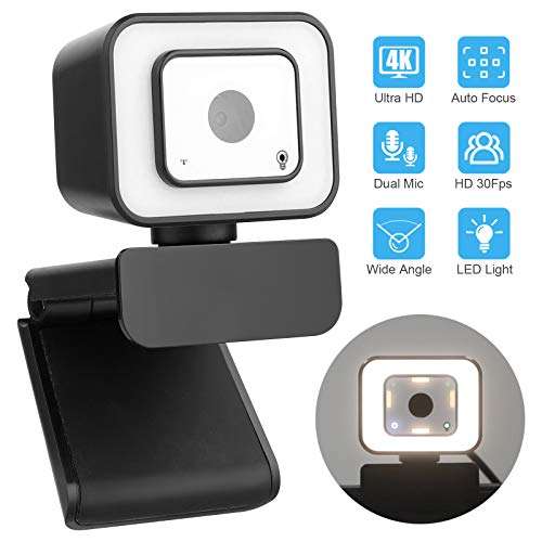 PovKeever 1080P HD Full HD Video Webcam with Three-speedtouch Switch, Streaming USB Desktop PC Webcam Web Camera with Built-in Microphone for Laptop PC 4