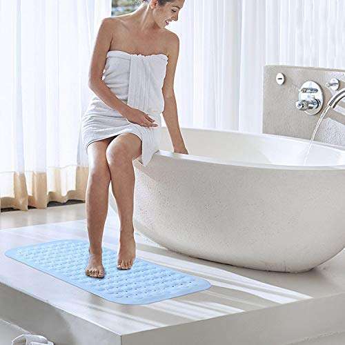 PHOENIX Non-Slip Bath Mat for Toilet, Kitchen, Bathroom, Shower with Anti Slip Suction Cups (Accupressure-37x70) 4