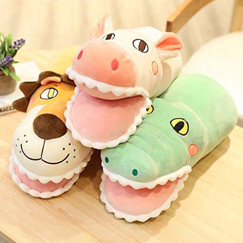 LINWEI 1pc 42cm Creative Kawaii Dinosaur&Pig&Lion Hand Warm Plush Kids Toy Cute Soft Pillow Animal Doll Children Baby Birthday Gifts (Color : B, Size : 42cm) 5