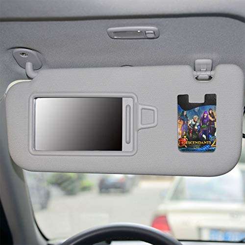 Descendants Cell Phone Card Holder Stick-On Id Credit Card Wallet Phones Case Pouch Sleeve Pocket for Many Smartphones 5