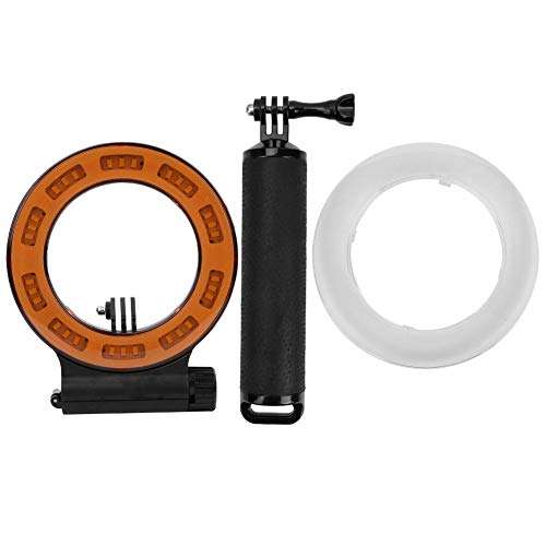 Acouto Diving LED Fill Light, Amphibious Photography LED Diving Fill Light 40m Waterproof with Float Rod for OSMO XiaoYi SJCAM 2