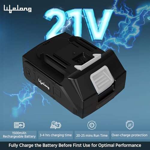 Lifelong Cordless Mini Chainsaw for wood cutting| 21V Battery |One Hand Lightweight| Battery Powered | Wood Cutting | Tree Trimming | Chainsaw Machine 5